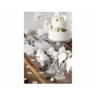 6 papiers pour cupcake bord argent table