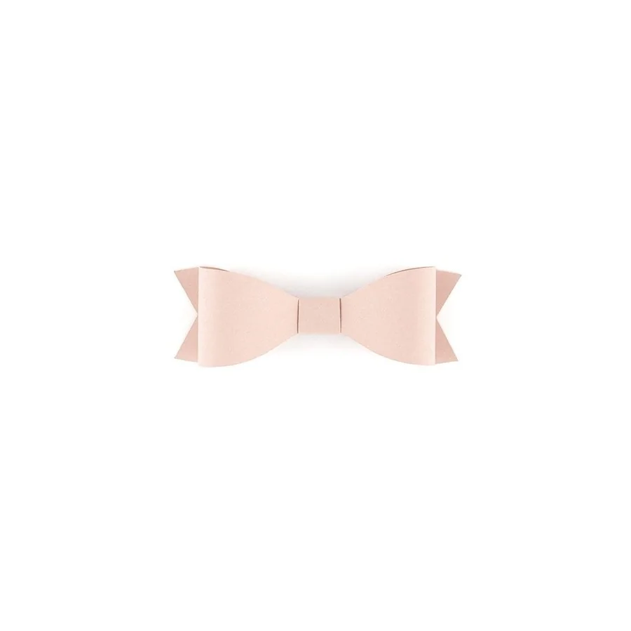 6 petits noeuds roses