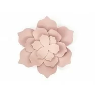 3 grandes fleurs en papier rose haut