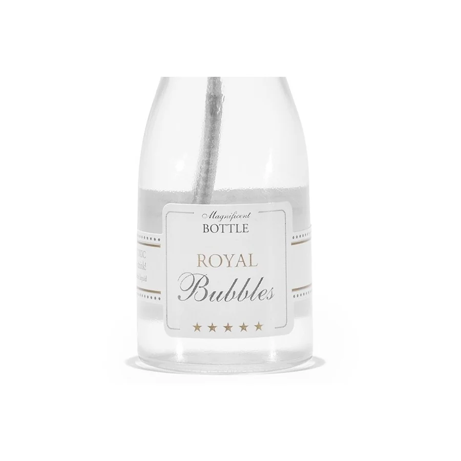 Etiquette bouteille de bulles à savons