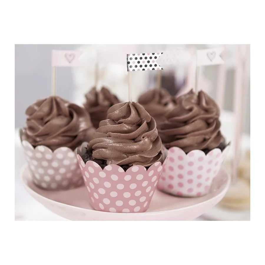 6 papiers pour cupcake sweets chocolat