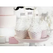 6 papiers pour cupcake sweets crème