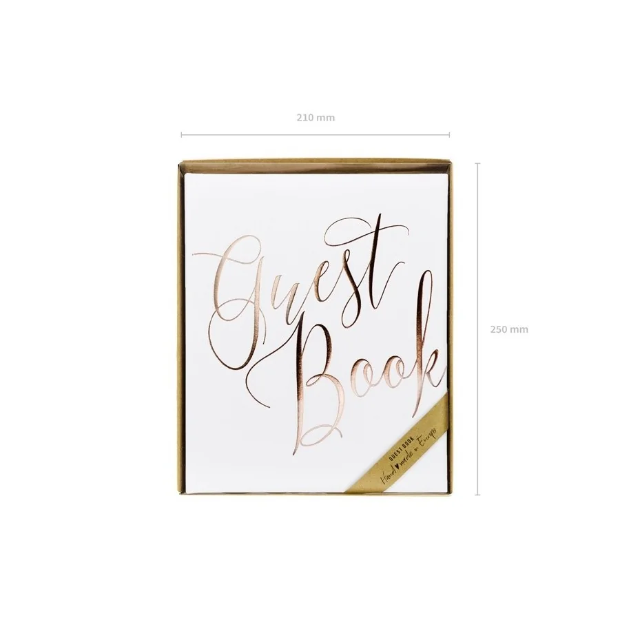 Livre d'or Guest Book or gold emballage