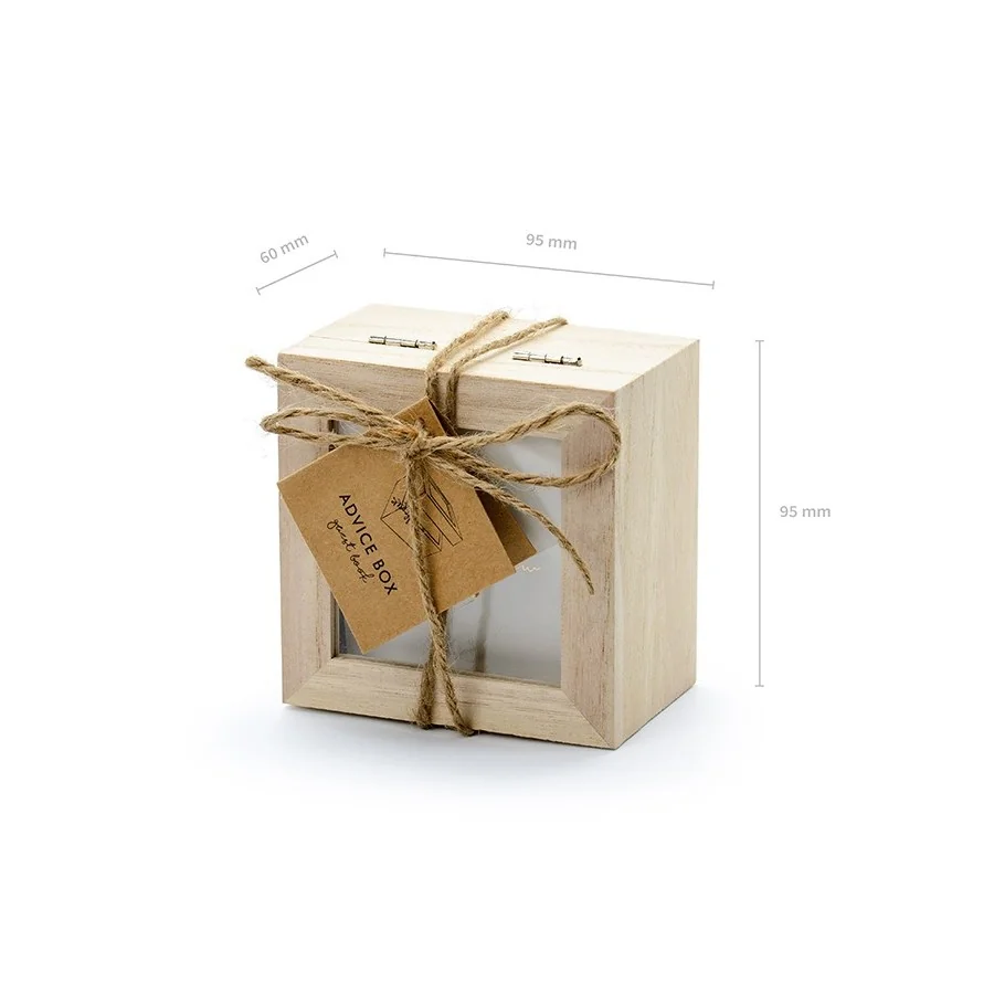 Boite en bois Livre d'or emballage