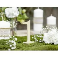 Numéro en bois avec pied de 1 à 10 zoom