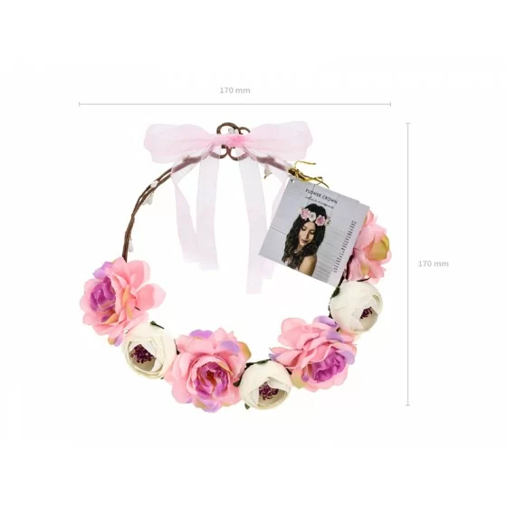 Couronne de roses roses emballage