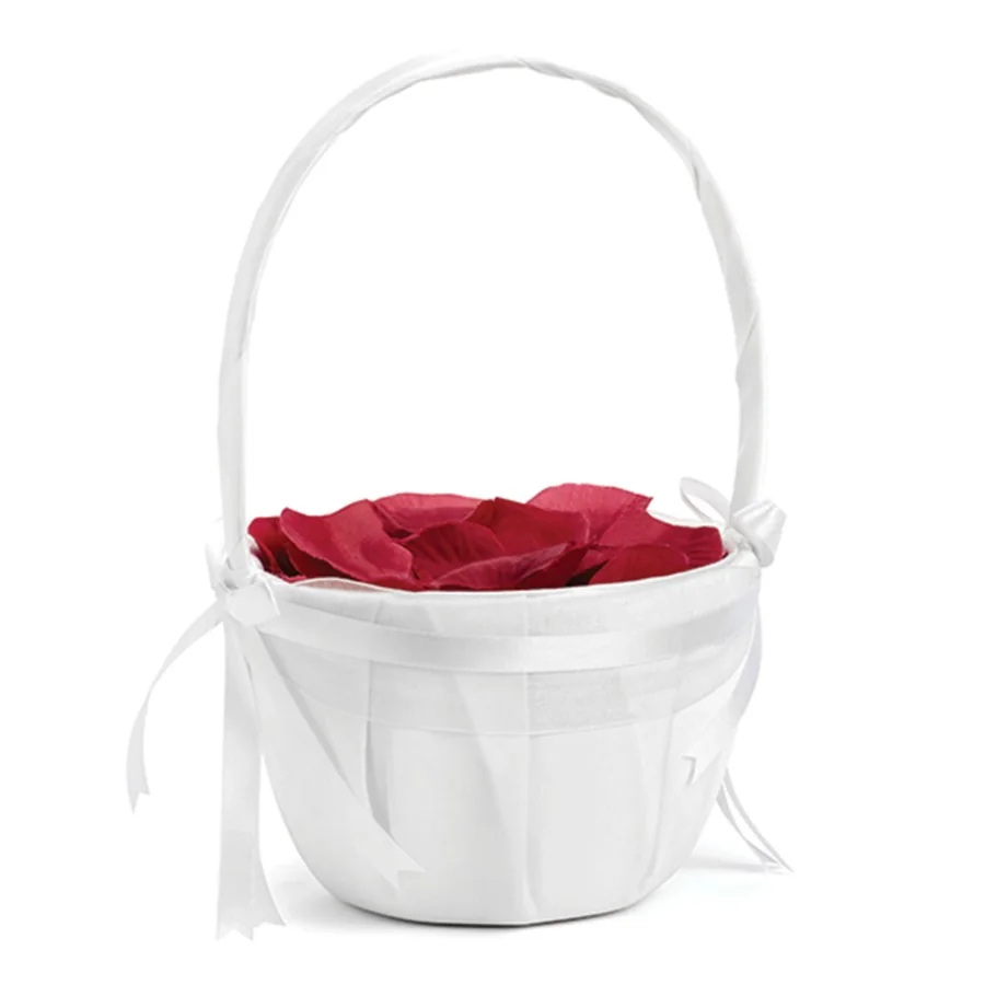 Panier à pétales en satin Panier à pétales en satin