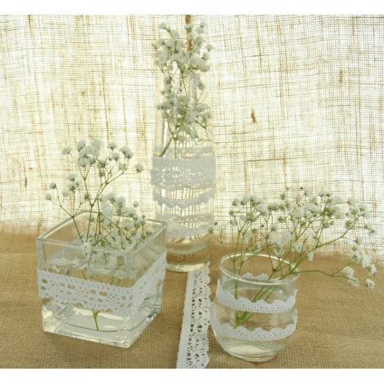 2 m ruban dentelle adhésive écru 2,5 cm situation