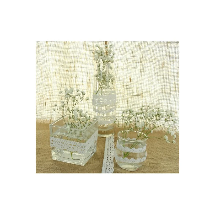 2 m ruban dentelle adhésive écru 2,5 cm situation