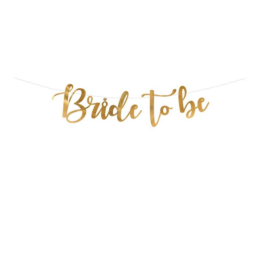 Guirlande en lettres "Bride to be"