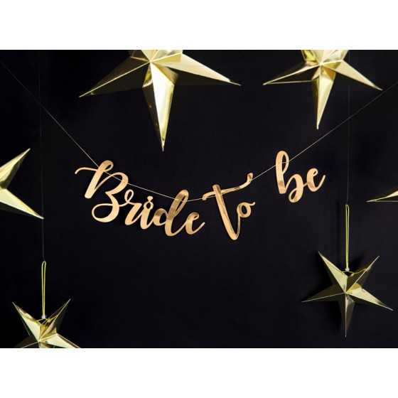 Guirlande en lettres "Bride to be" mise en scène
