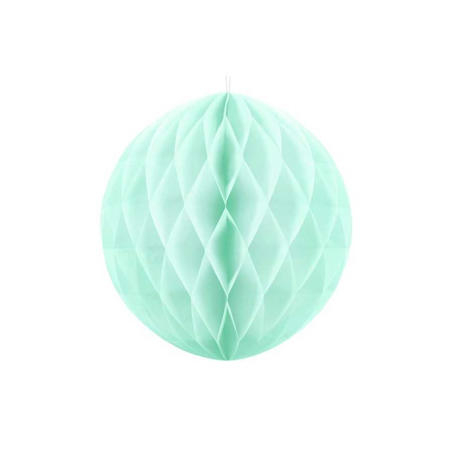 Boule papier menthe alvéolé 40 cm Boule papier menthe alvéolé 40 cm
