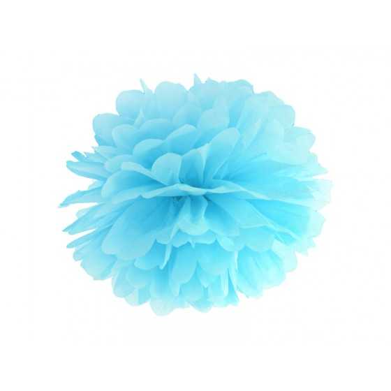 Pompon en papier de soie rose clair 25 cm