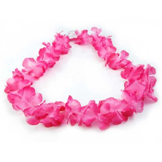 Collier hawaien rose zoom