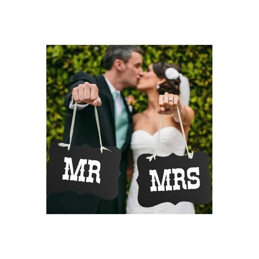 Mr & Mrs carton noir