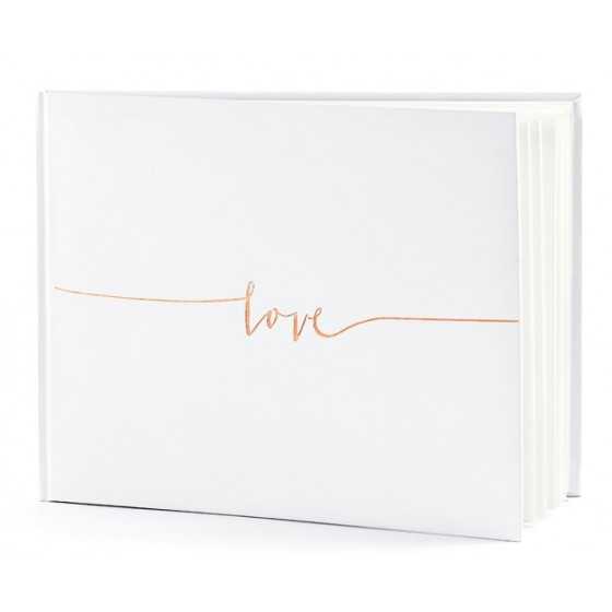 Livre d'or love rose gold