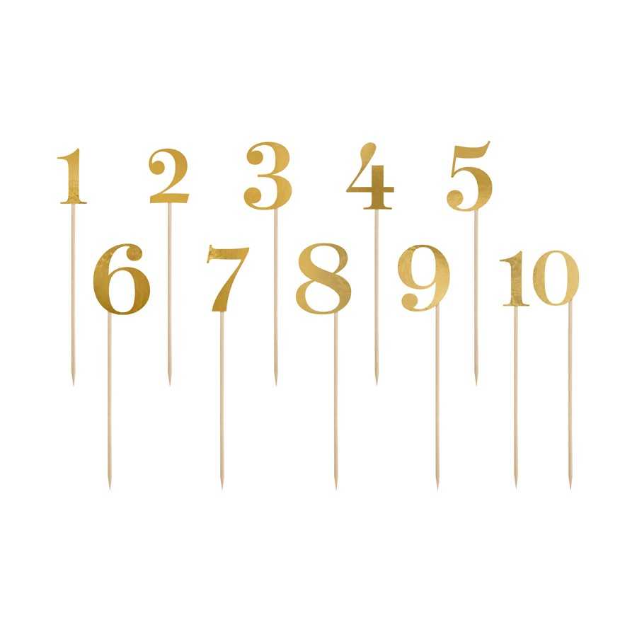 Pique numéro table or Pique numéro table or