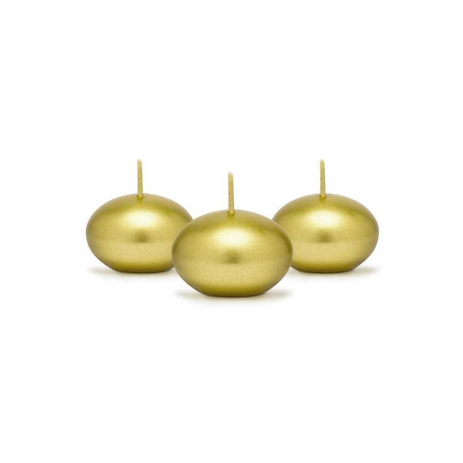 50 bougies flottantes or 4 cm