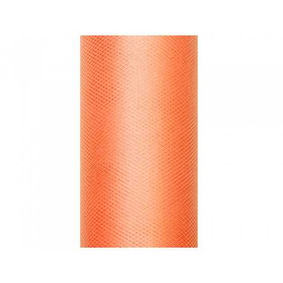 9 m tulle orange 15 cm