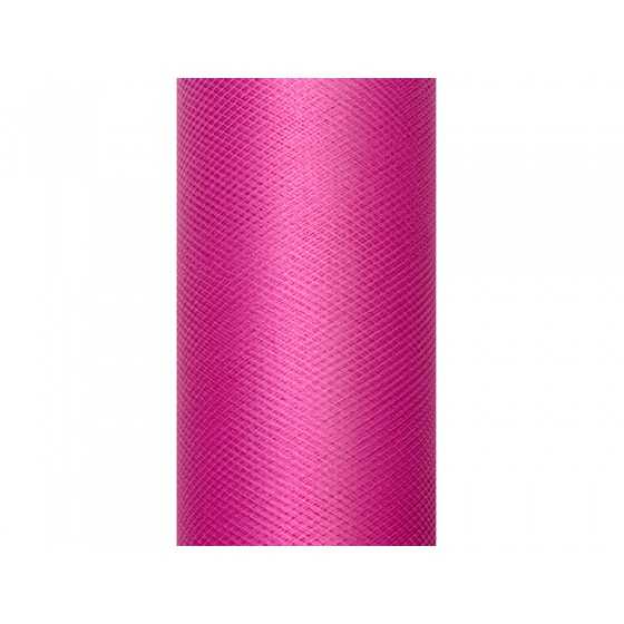 9 m tulle fuchsia 15 cm