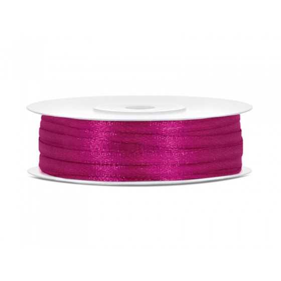 50 m ruban satin fuchsia 3 mm