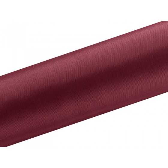 9 m satin bordeaux 16 cm