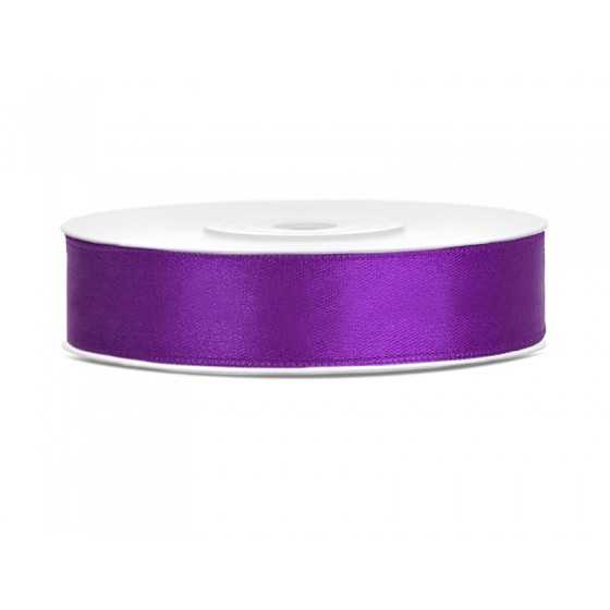 25 m ruban satin violet 12 mm