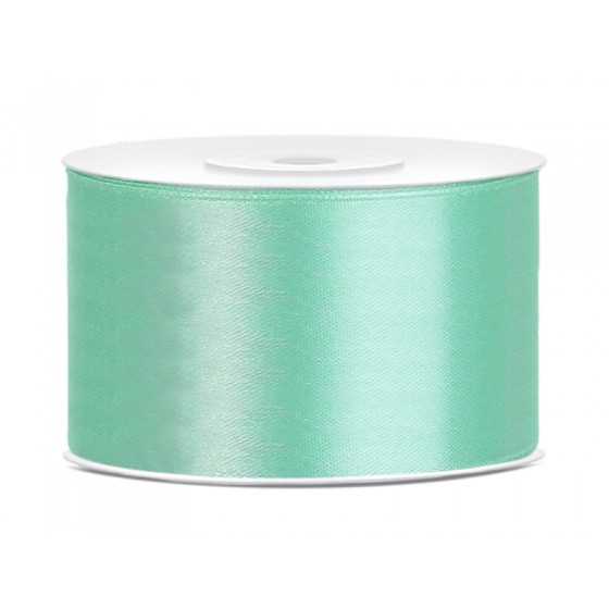 25 m ruban satin menthe 3,8 cm