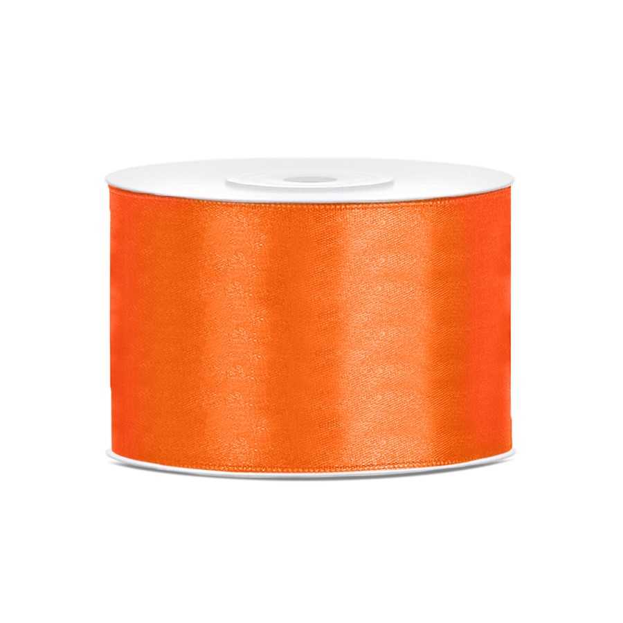 25 m ruban satin orange 5 cm