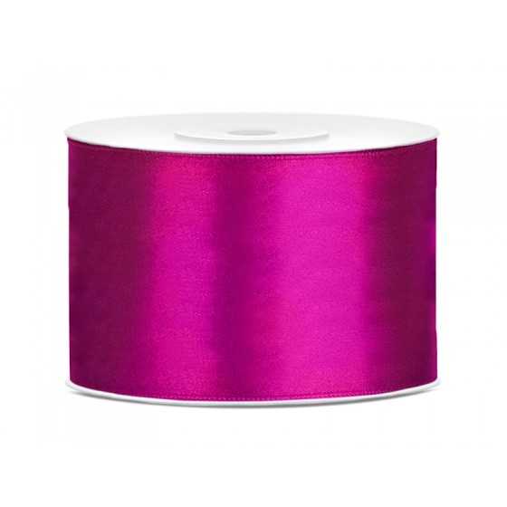 25 m ruban satin fuchsia 5 cm