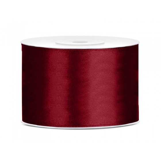 25 m ruban satin bordeaux 5 cm