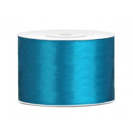 25 m ruban satin turquoise 5 cm