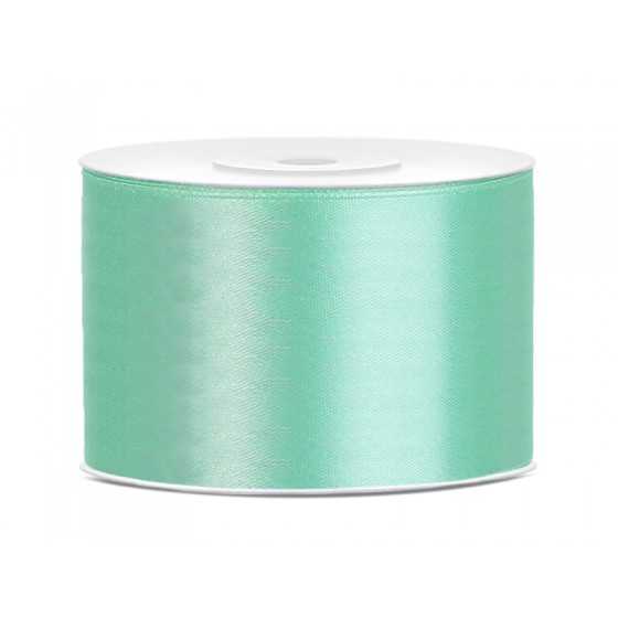 25 m ruban satin menthe 5 cm