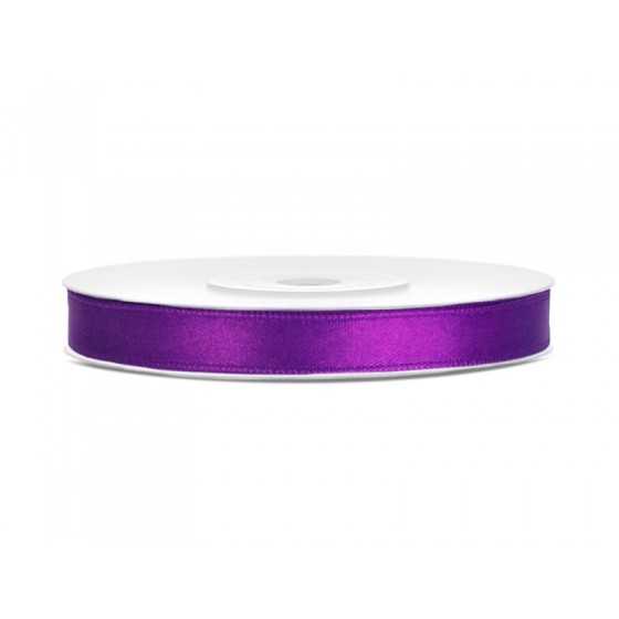 25 m ruban satin violet 6 mm