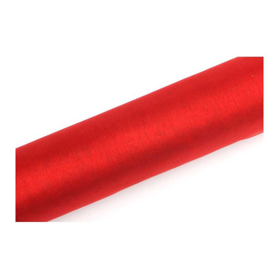 9 m organza rouge 16 cm