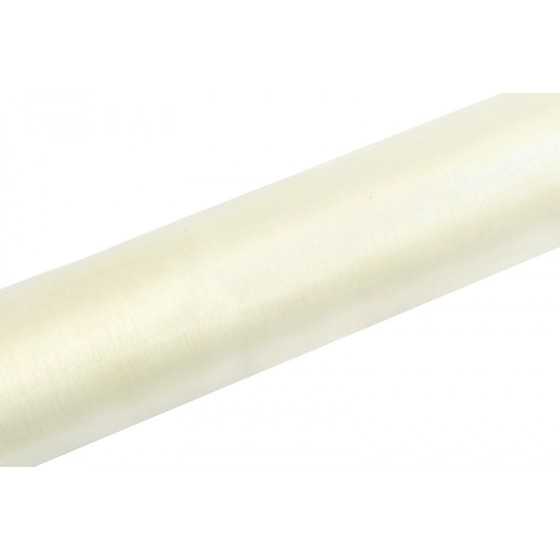 9 m organza crème clair 16 cm