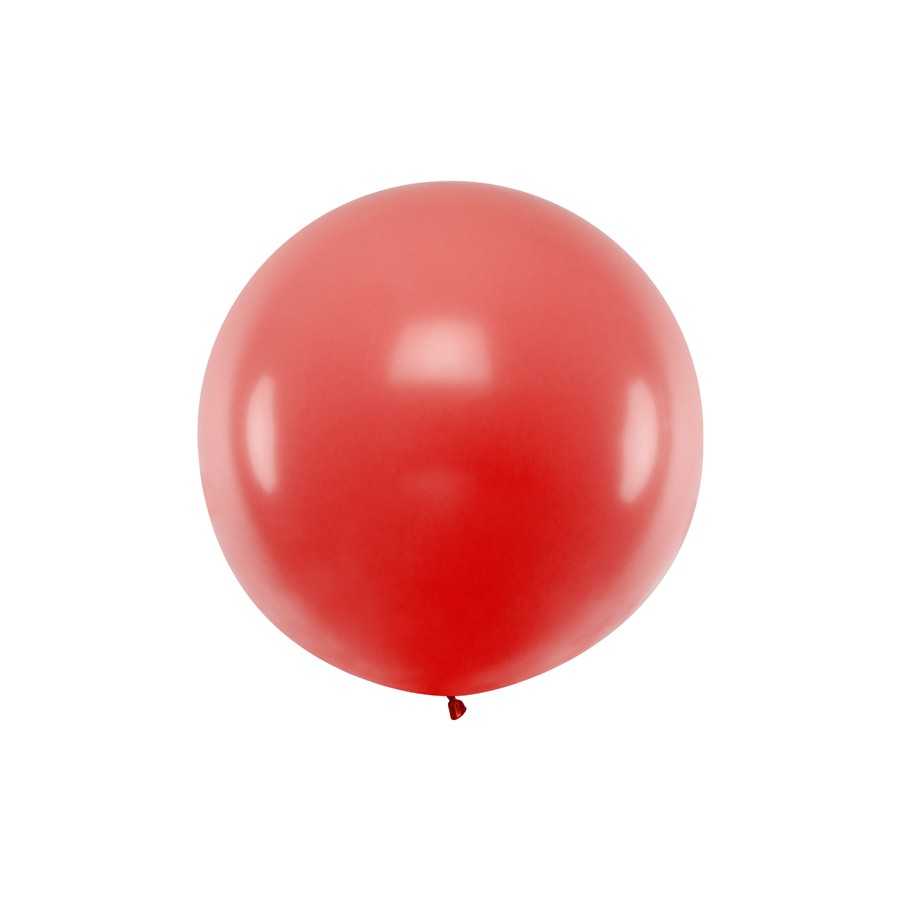 Ballon géant rouge pastel