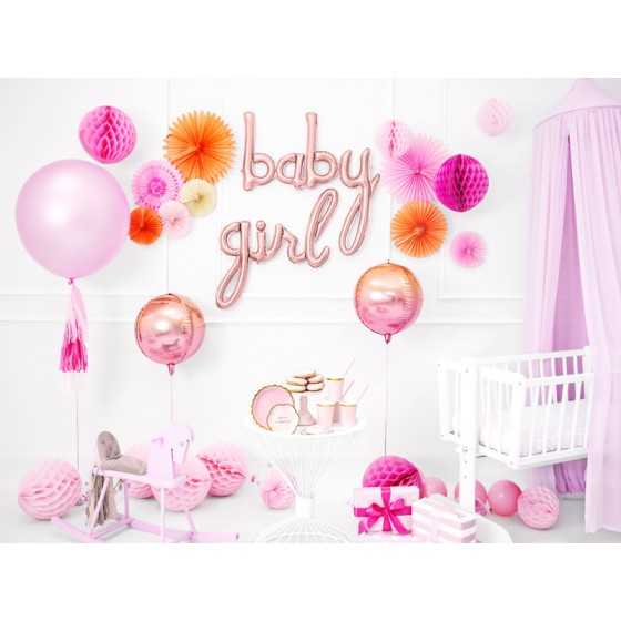 Ballon géant rose pastel scène