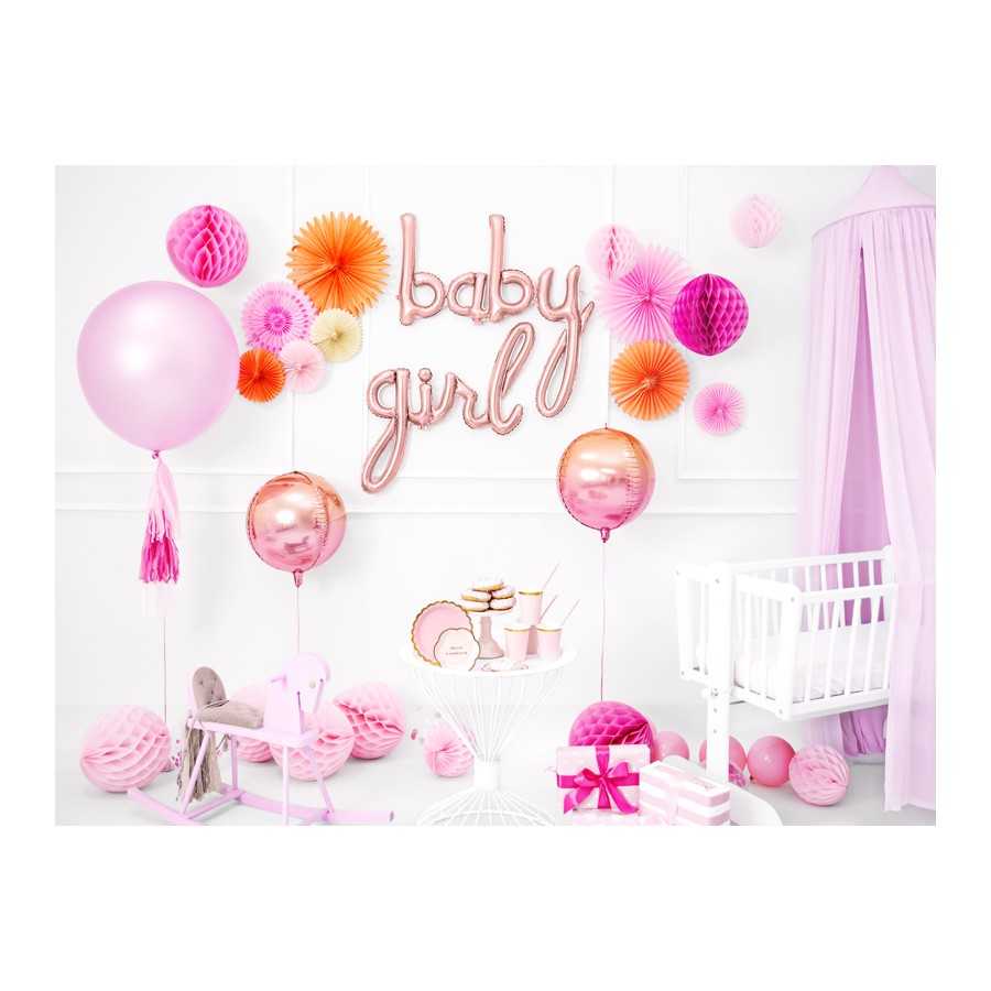 Ballon géant rose pastel scène