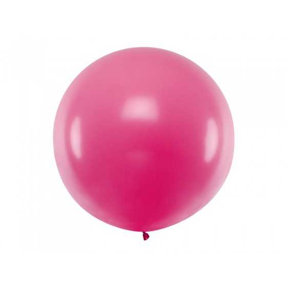 Ballon géant fuchsia pastel