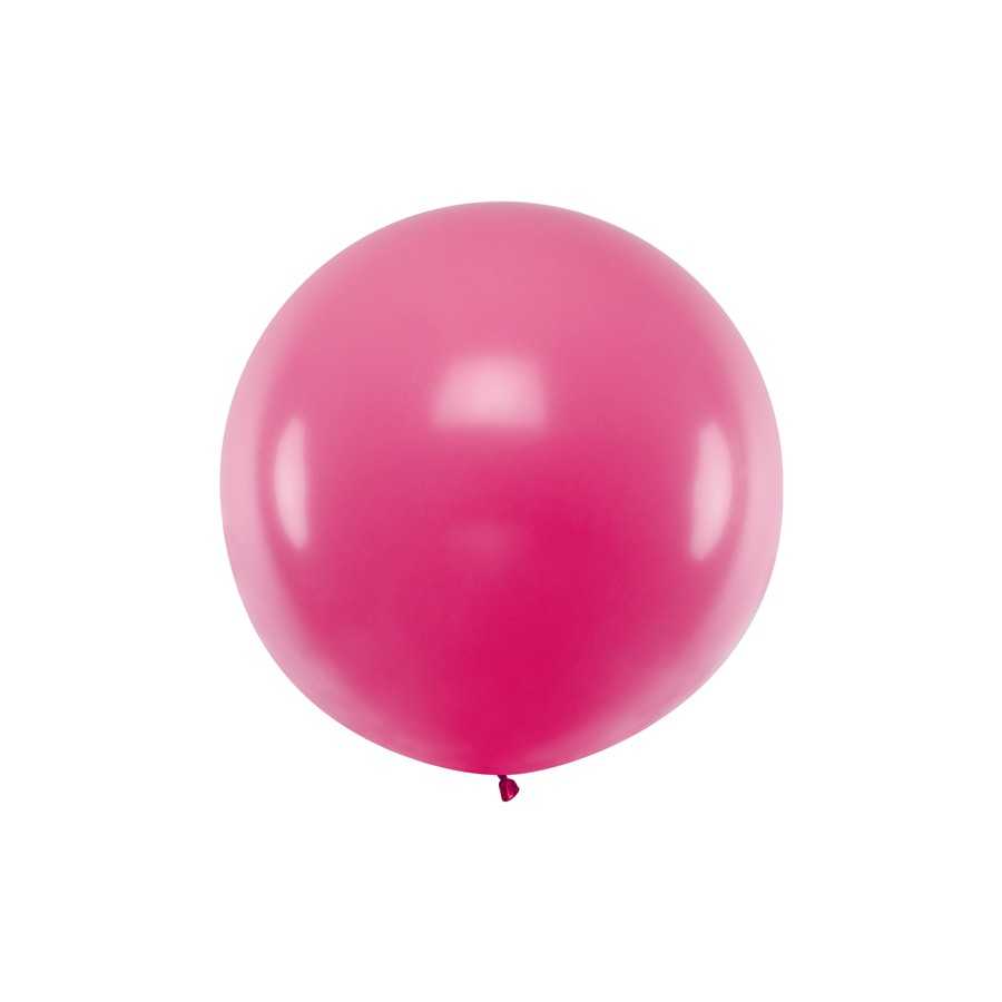 Ballon géant fuchsia pastel