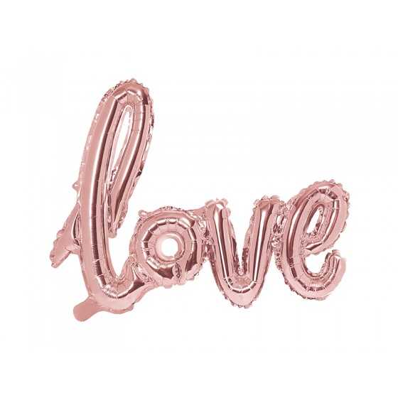 Ballon love rose gold