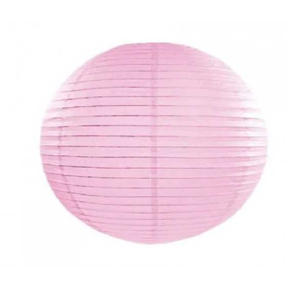 Lampion en papier rose de 35 cm