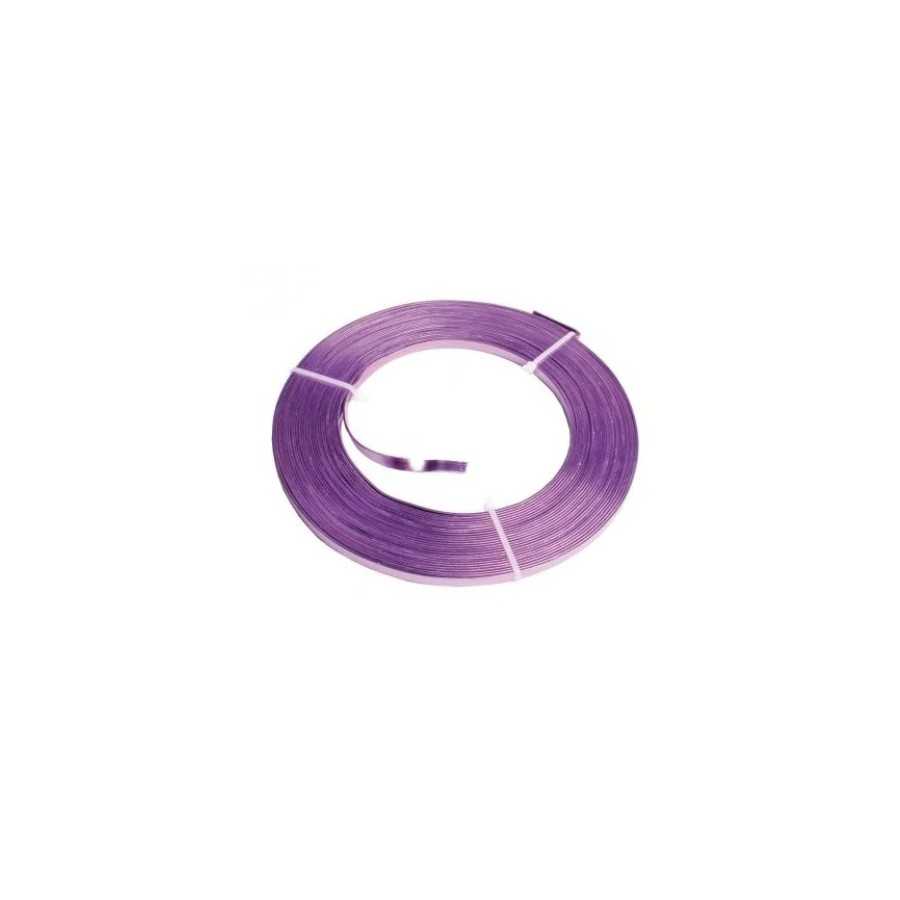 3 m de fil de fer violet de 5 mm plat