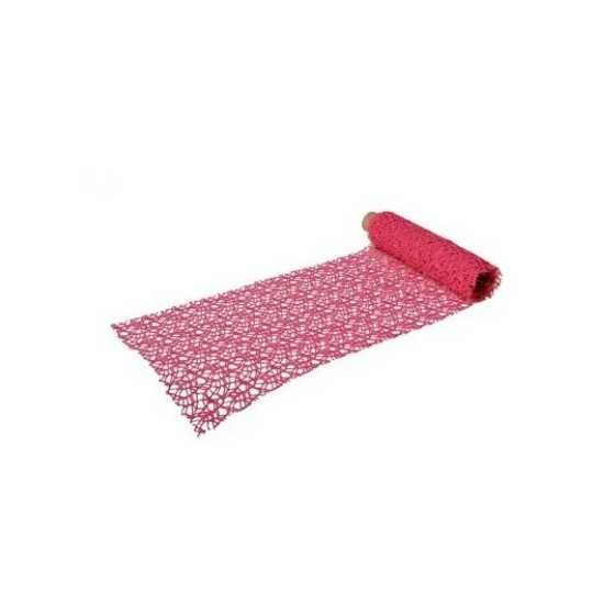 3 m de chemin de table macramé fuchsia