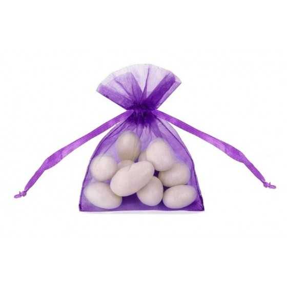 20 pochons organza violet