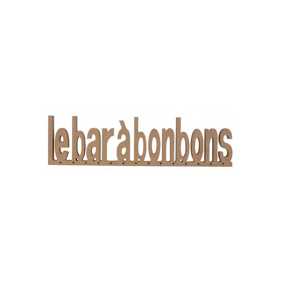 "Le bar à bonbons" en bois