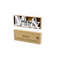 Mr & Mrs en bois emballage