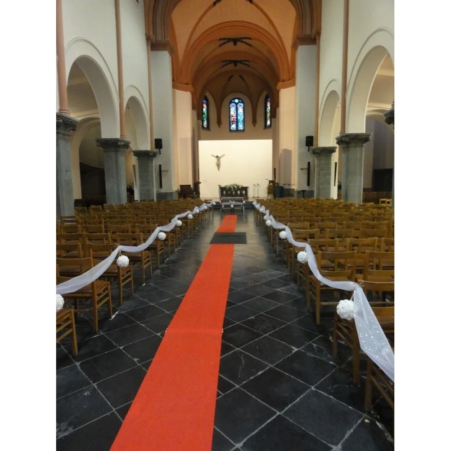 Location boule de roses blanche avec paillettes  tapis rouge