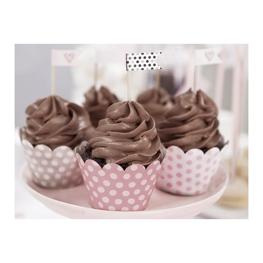 6  fanions sweets pour cupcake